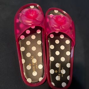 Kate spade jelly slides magenta pink